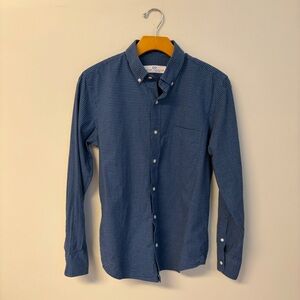 Peter Manning Classic Blue Checkered Men's Shirt size 2